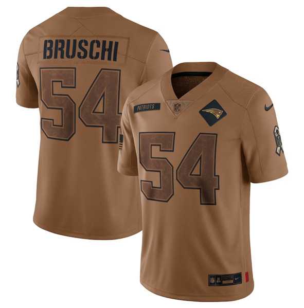 Men's New England Patriots #54 Tedy Bruschi 2023 Brown Salute To Service Limited Football Stitched Jersey Dyin,We sell and wholesale Men's New England Patriots #54 Tedy Bruschi 2023 Brown Salute To Service Limited Football Stitched Jersey Dyin on line form chian!